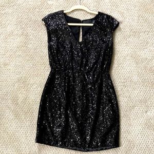 EUC Black Sequin Dress